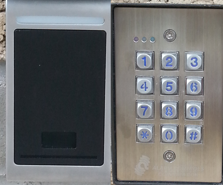 Card access control and keypad